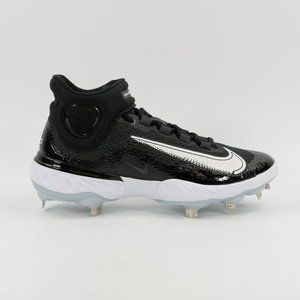 Nike Alpha Huarache Elite 4 Mid 'Black White' DJ6520-001 Metal Baseball Cleats